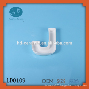 Wholesale custom porcelain letter dish for decor,JOY letter dish wholesale